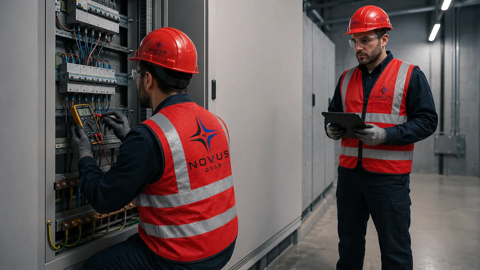 Yetkili laboratuvar personeli çalışma ortamında iş hijyeni ölçümü yapıyor