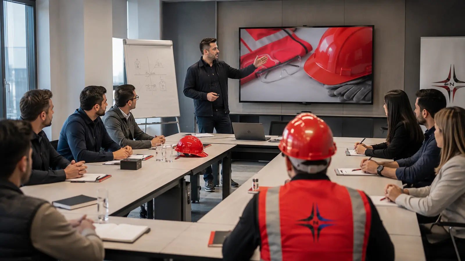 NOVUS iş güvenliği uzmanı sahada teknik değerlendirme yapıyor