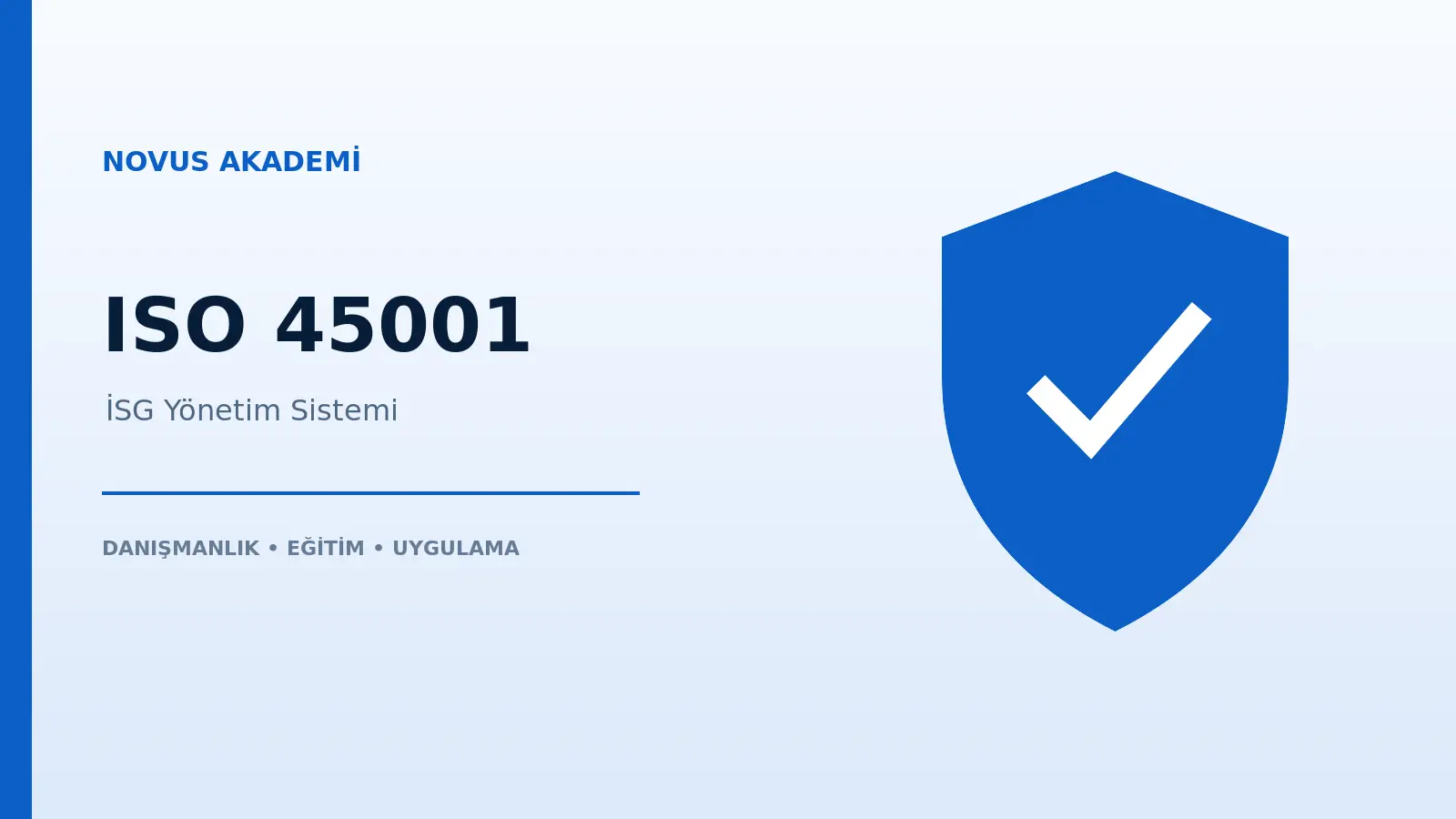 ISO 45001 iş sağlığı ve güvenliği yönetim sistemi kontrol modeli