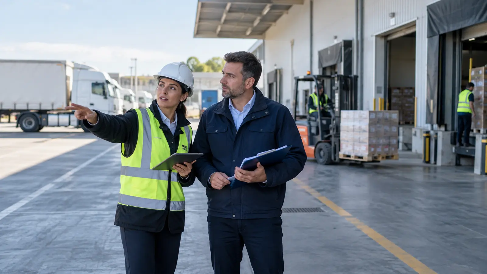 Bayrampaşa dağıtım merkezinde depo ve araç trafiği kontrol ediliyor