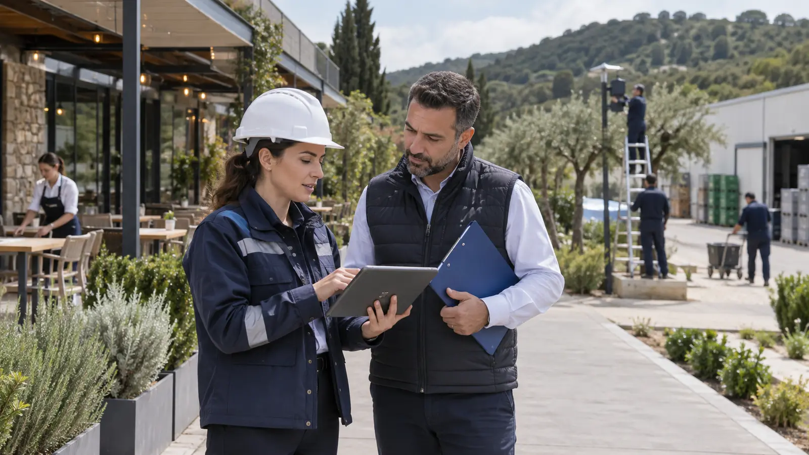 Beykoz işletmesinde açık alan ve mevsimsel çalışma güvenliği inceleniyor