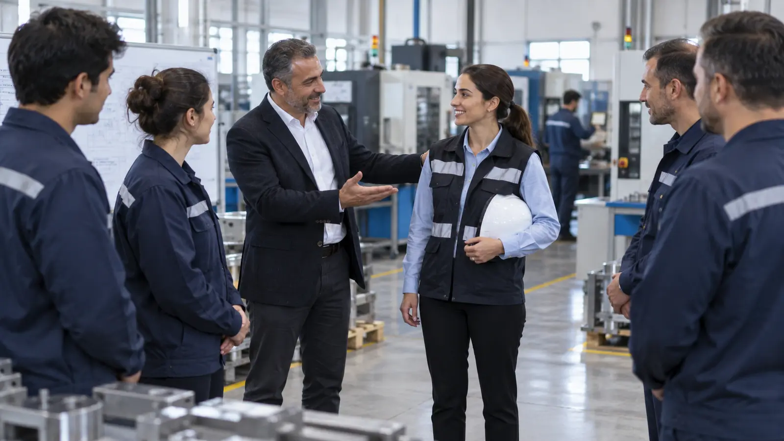 İş güvenliği uzmanı görevlendirme sonrası üretim ekibiyle tanışıyor