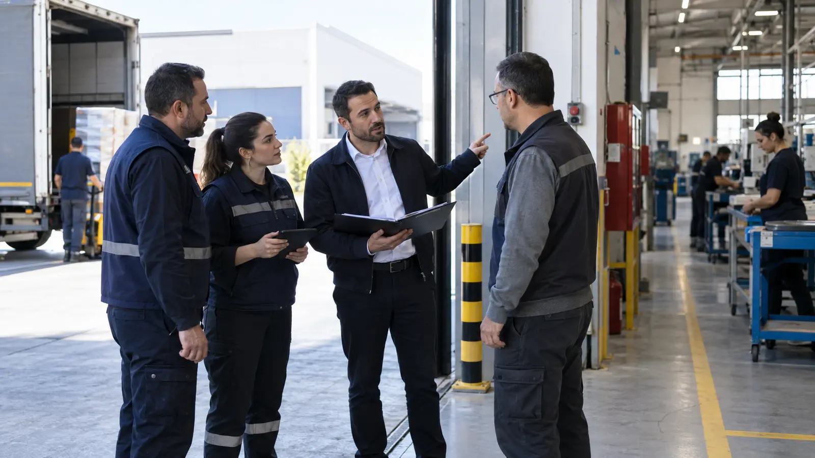 Küçükçekmece depo ve üretim tesisinde saha planlaması yapılıyor