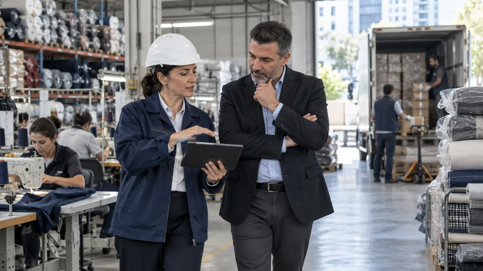Zeytinburnu tekstil ve imalat işyerinde İSG planlaması yapılıyor